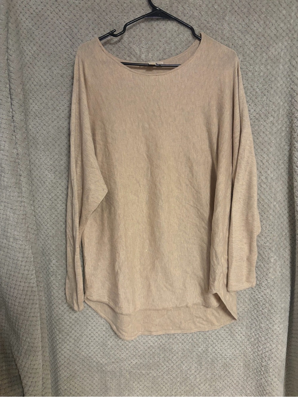 Michael Kors Soft Beige Scoop Neck Sweater
